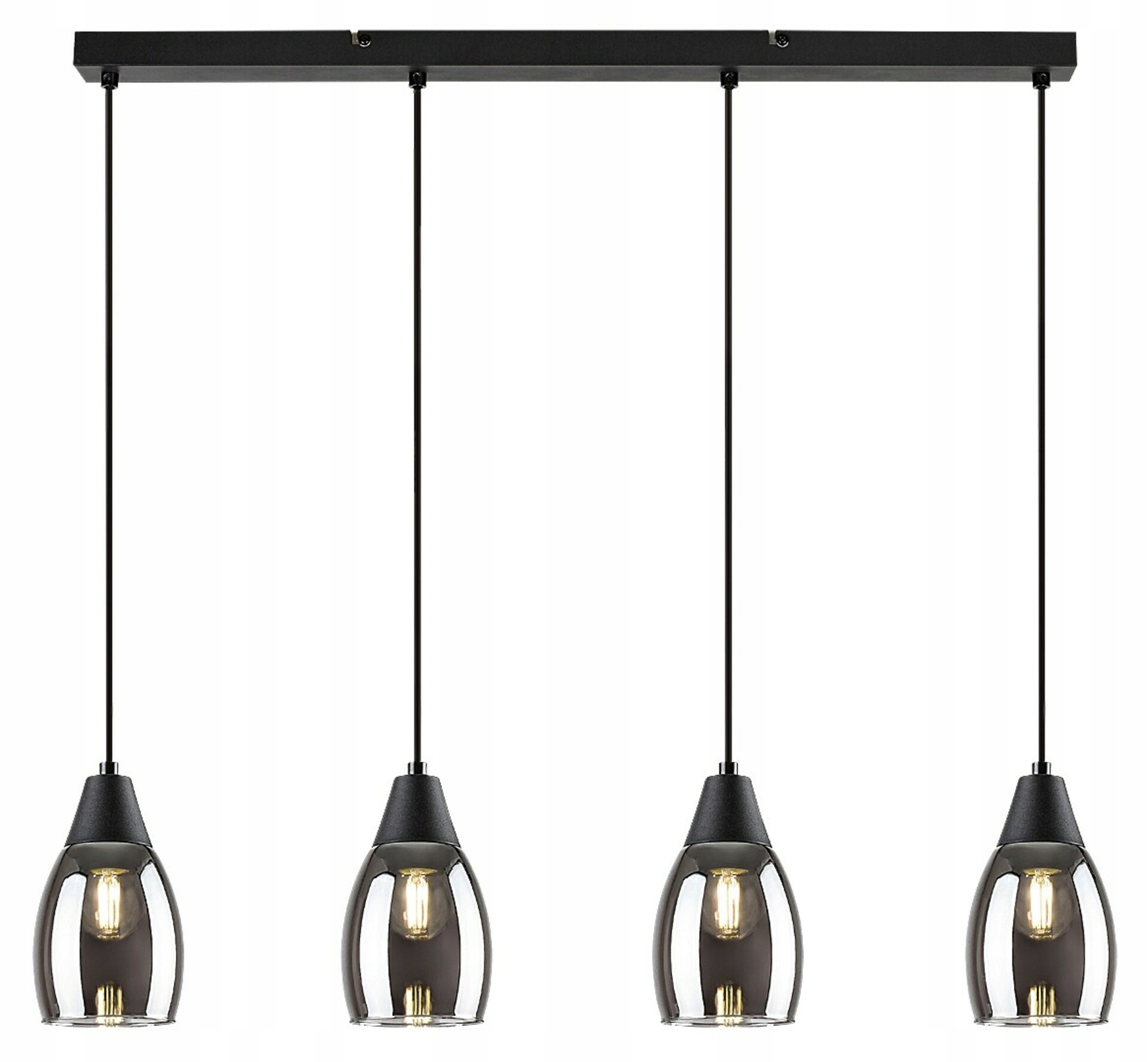 Rabalux závesné svietidlo Ilmari E27 4x Max 15W čierna 72184