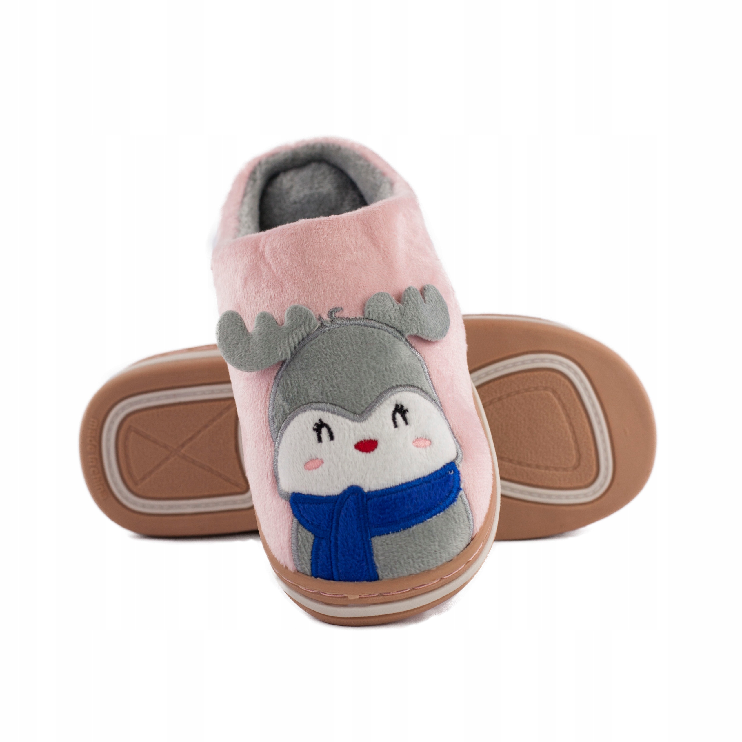 

Kapcie klapki Papcie pompony Laczki futrzane (40)