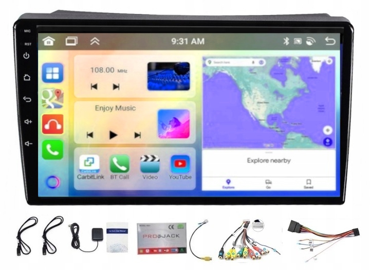 Rádio Navigácia Gps Android Nissan Primastar 2006-2014 Carplay 4/64GB