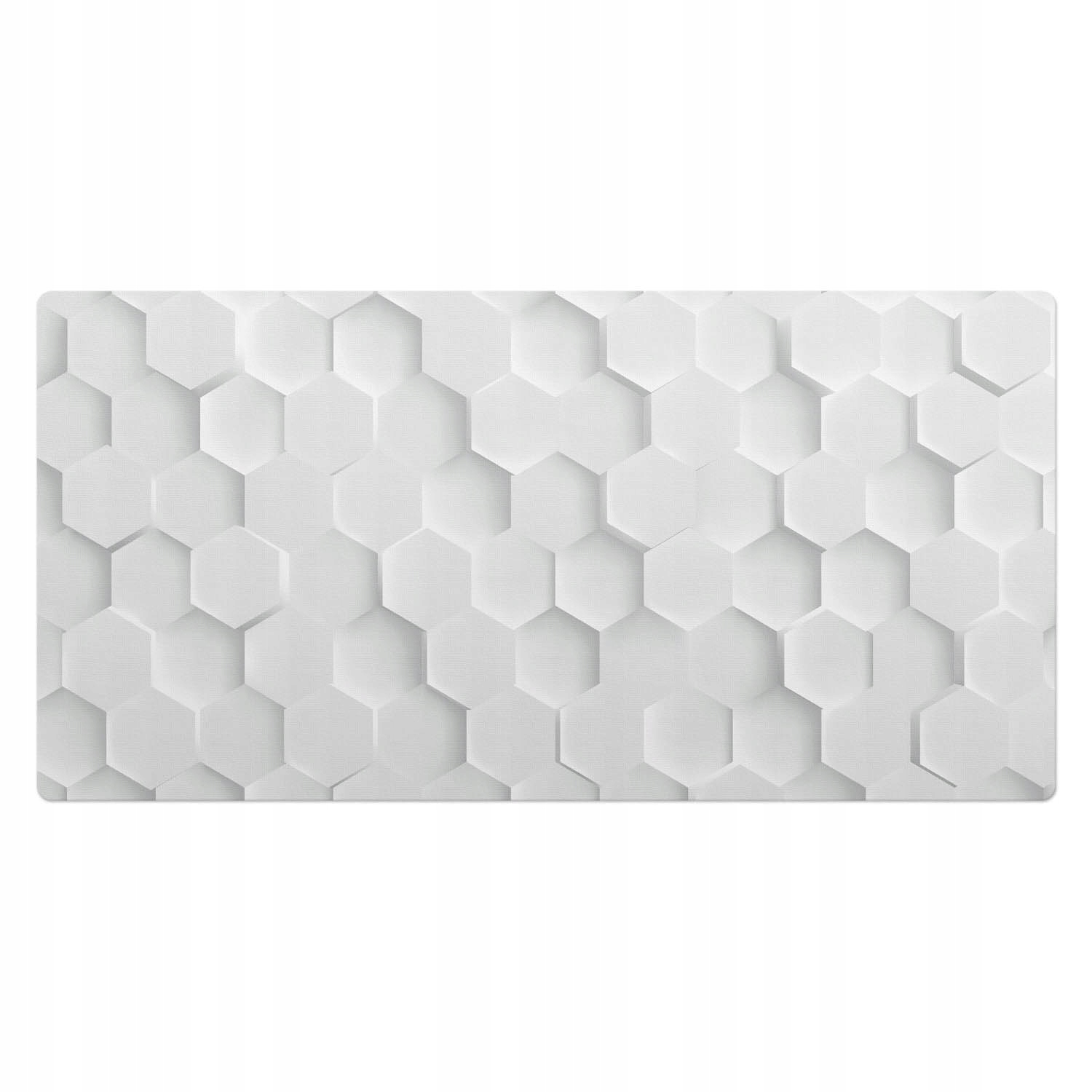 Mata na biurko z nadrukiem Wzór 3D inspirowany plastrami miodu 100x50 cm