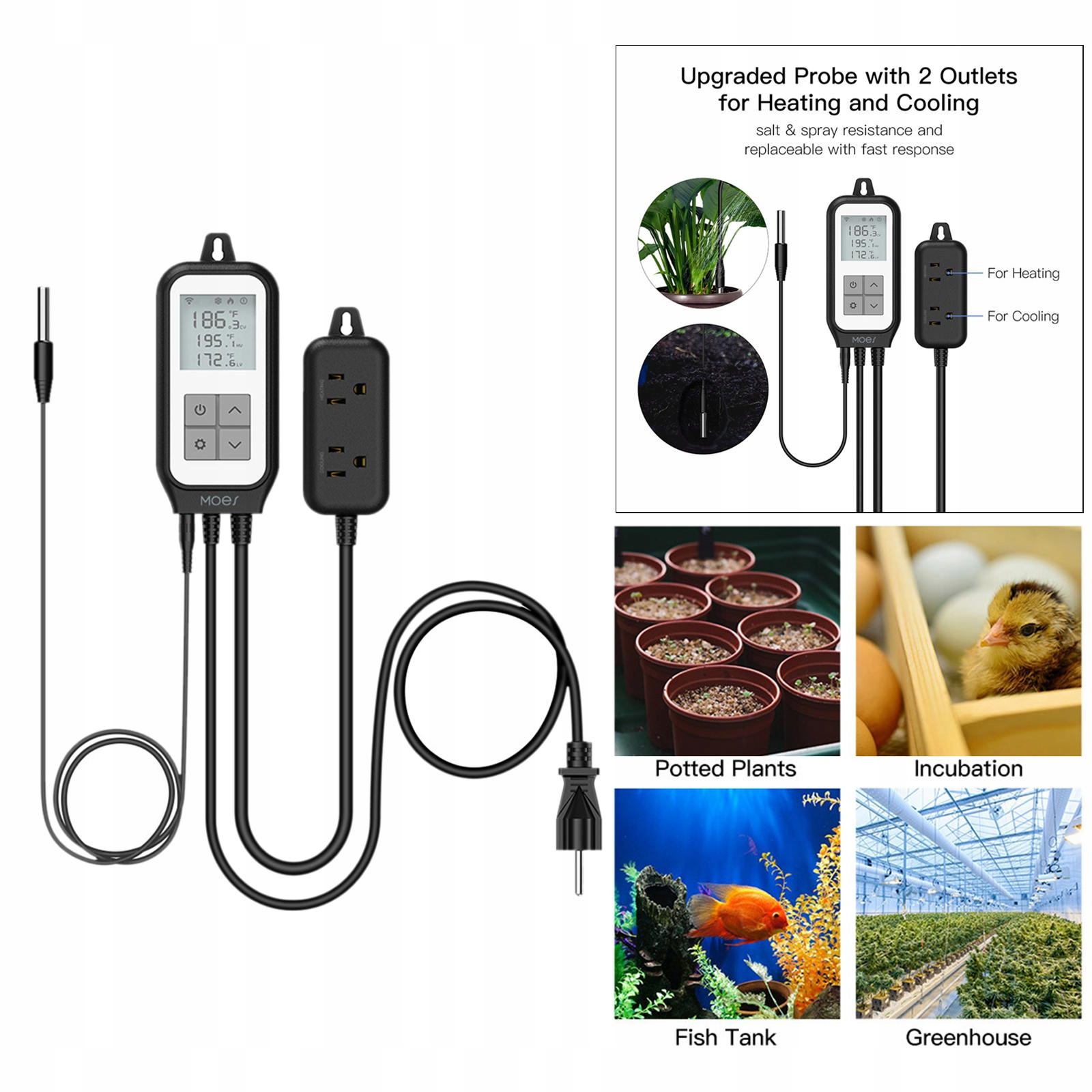 Kontroler temperatury Cyfrowy monitor aplikacji Kod producenta 56656658