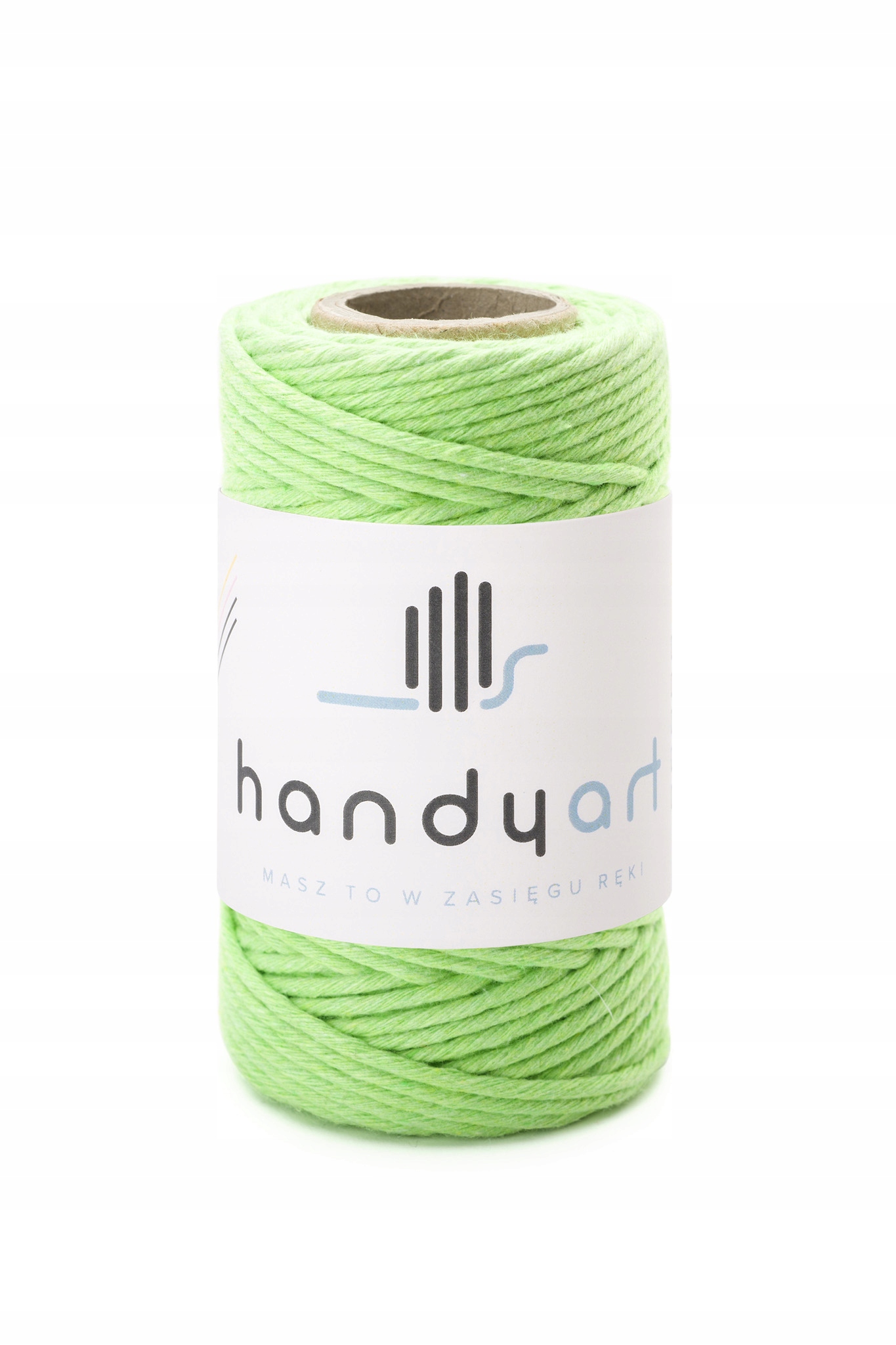 Sznurek do makramy bawełniany apple green 2mm 60m