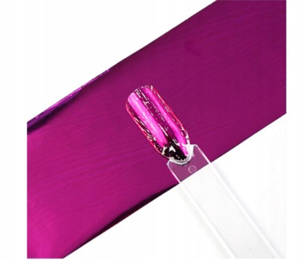 

Folia transferowa do paznokci ciemno różowa 10x4cm