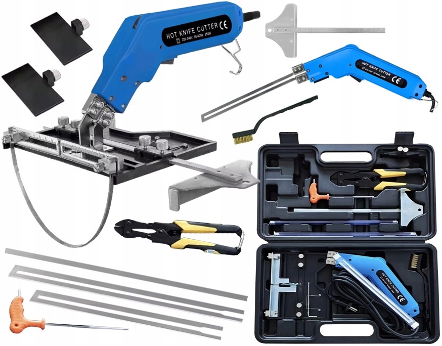 Nůž Na Řezání Polystyrénu Vyřezávač Boniarka Drážkovačka 250W 3x Čepel