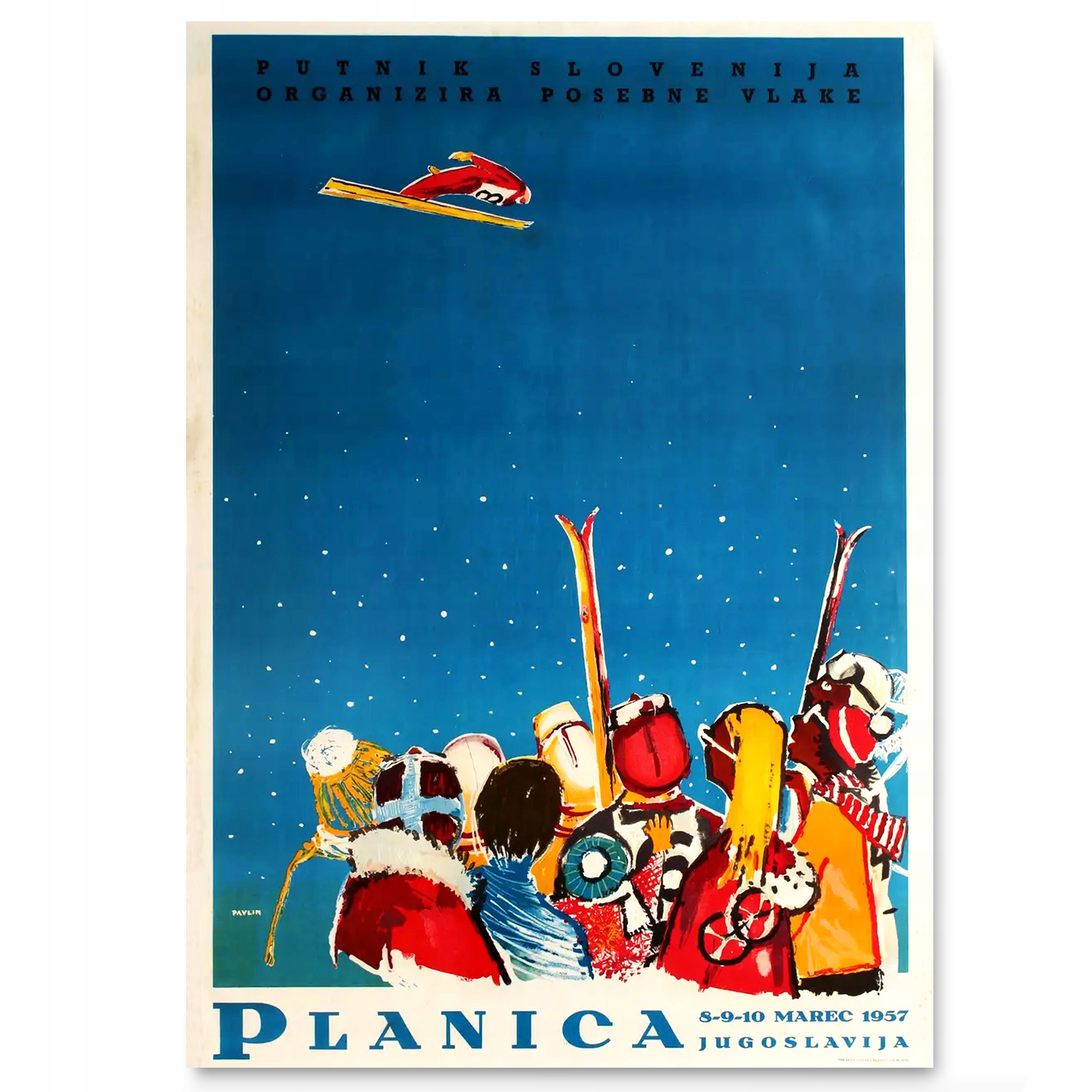 

Plakat Słowenia Planica Skoki Narciarskie A3