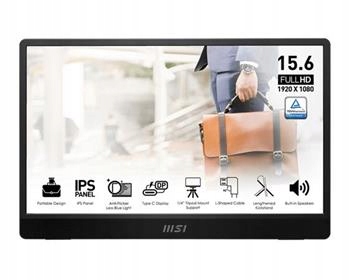 Msi přenosný ultra tenký monitor Pro MP161 E2, 15,6" IPS/1920 x 1080 FHD/60