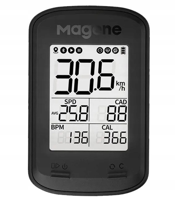 C206 Pro malý profesionální počítadlo s Gps Ble Ant+ voděodolná aplikace