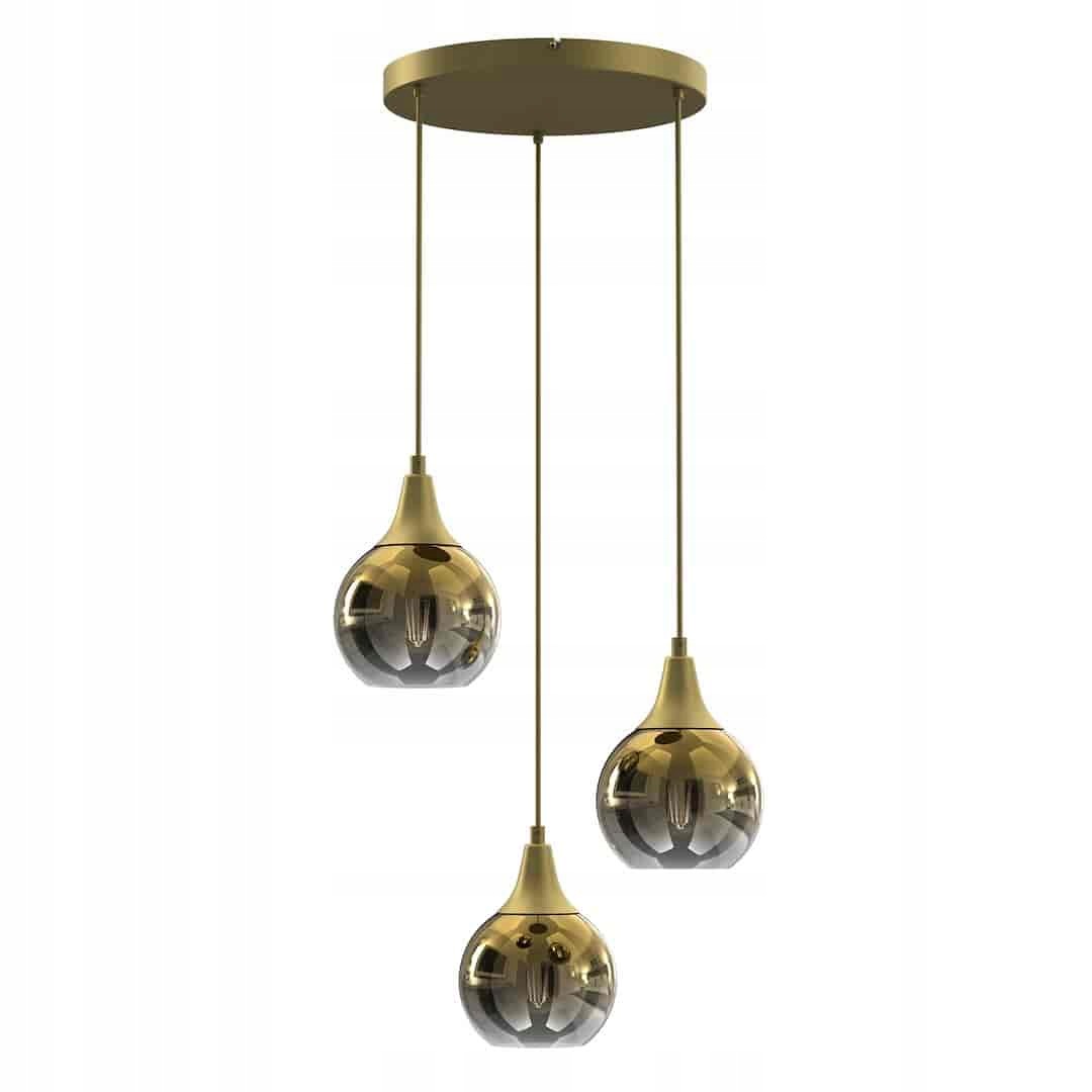 Závesná lampa Monte Gold 3xE27