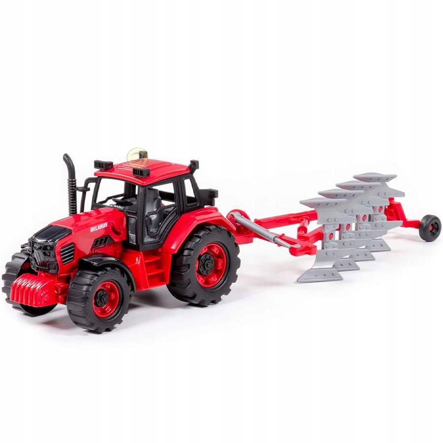 TRAKTOR POLESIE BELARUS Z PRZYCZEPĄ MASZYNĄ ROLNIC Materiał plastik