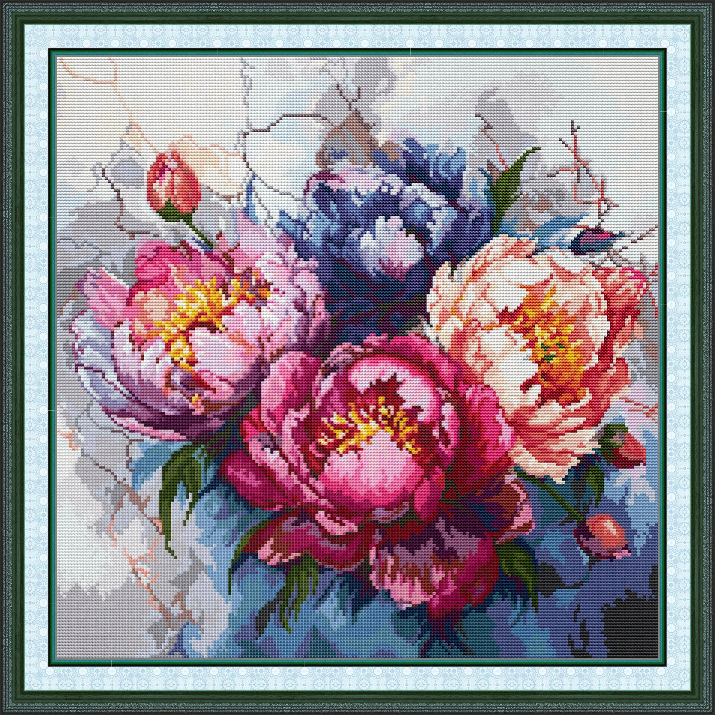 Křižácká výšivka počítaná vyšívací sada (kanva,mulina)