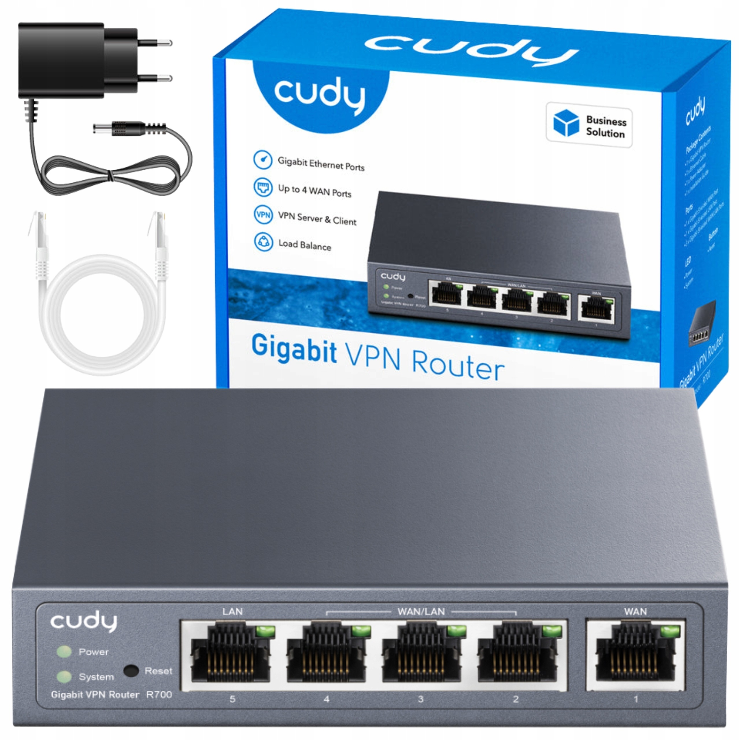 Router Cudy R700 Wifi 5 Multi-WAN 1Gb/s Vpn Lan Dhcp gigabitový 4-portový