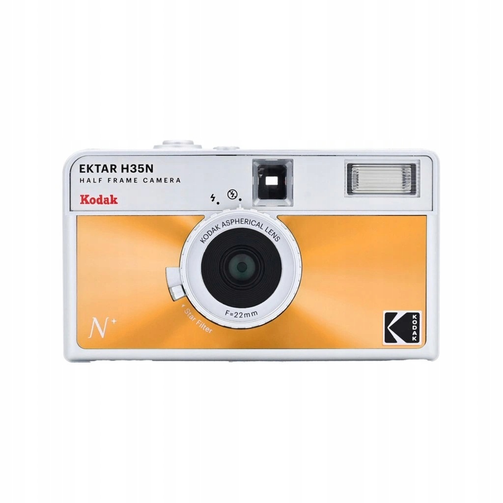 Kodak Ektar H35N Half Frame Film Camera Glazed Orange