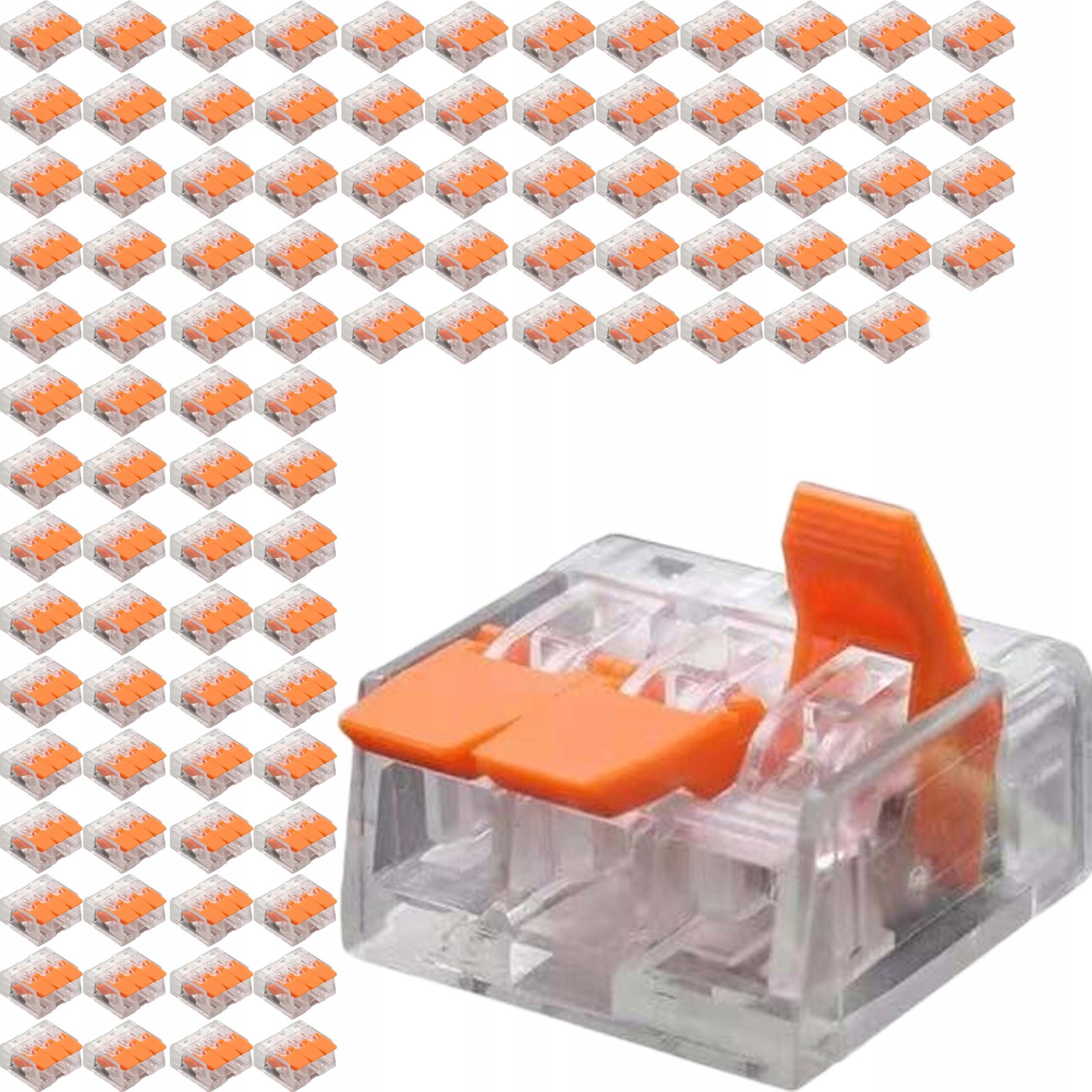 100x SZYBKOZŁĄCZKA zaciskowa 3P oświetleniowa