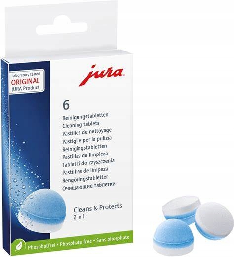 

Tabletki Czyszczące Do Ekspresów Jura 6 sztuk