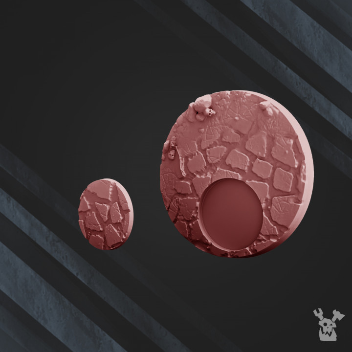 Decorative base "Flat stone" 2 in 1 Set