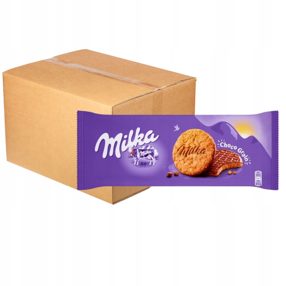 Levně Milka Choco Grain Sušenky s ovesnými vločkami zalité čokoládou 126 g x 20 ks