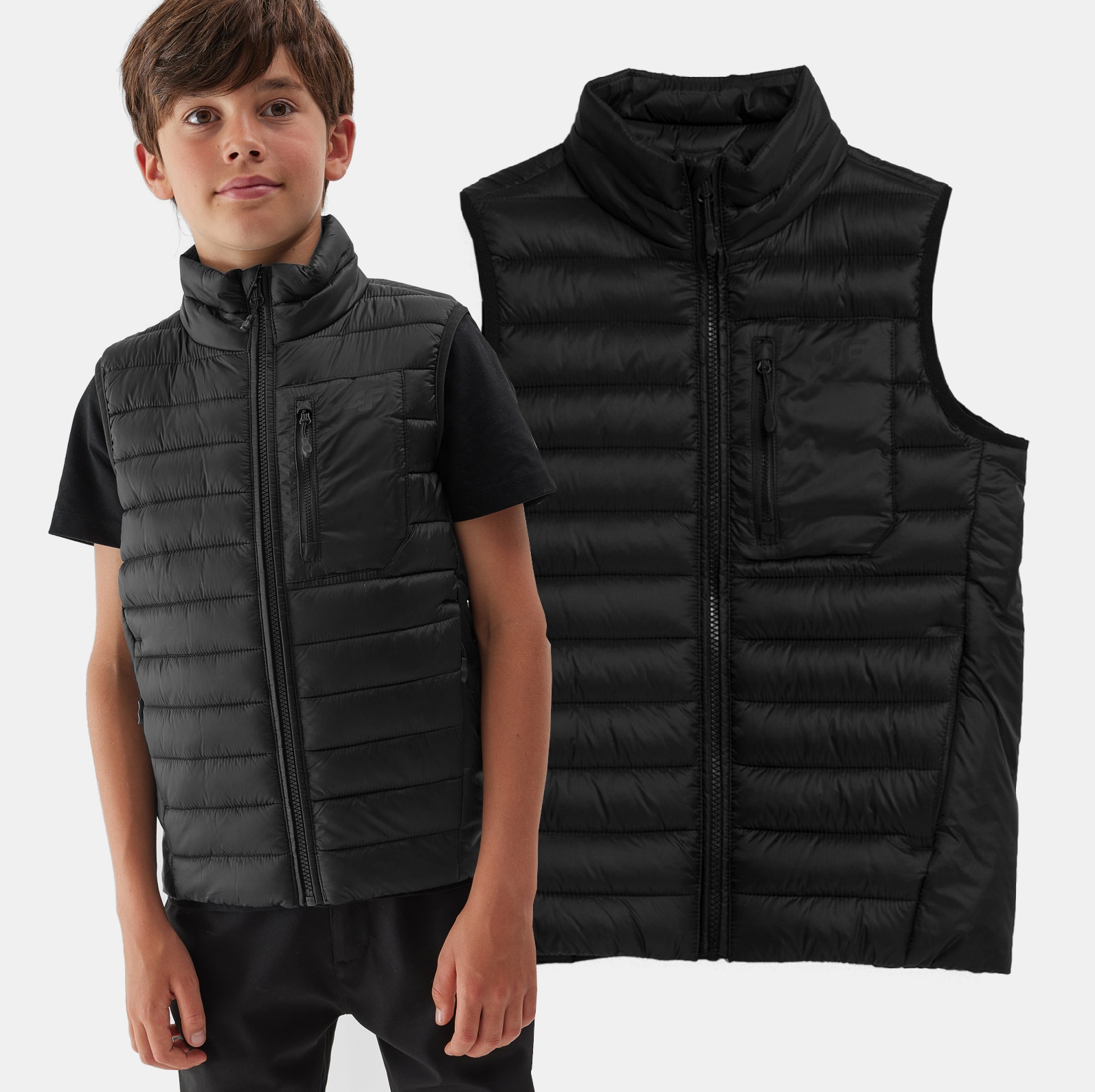4F KAMIZELKA PUCHOWA CHŁOPIĘCA KURTKA BEZRĘKAWNIK Rozmiar (new) 140 (135 - 140 cm)
