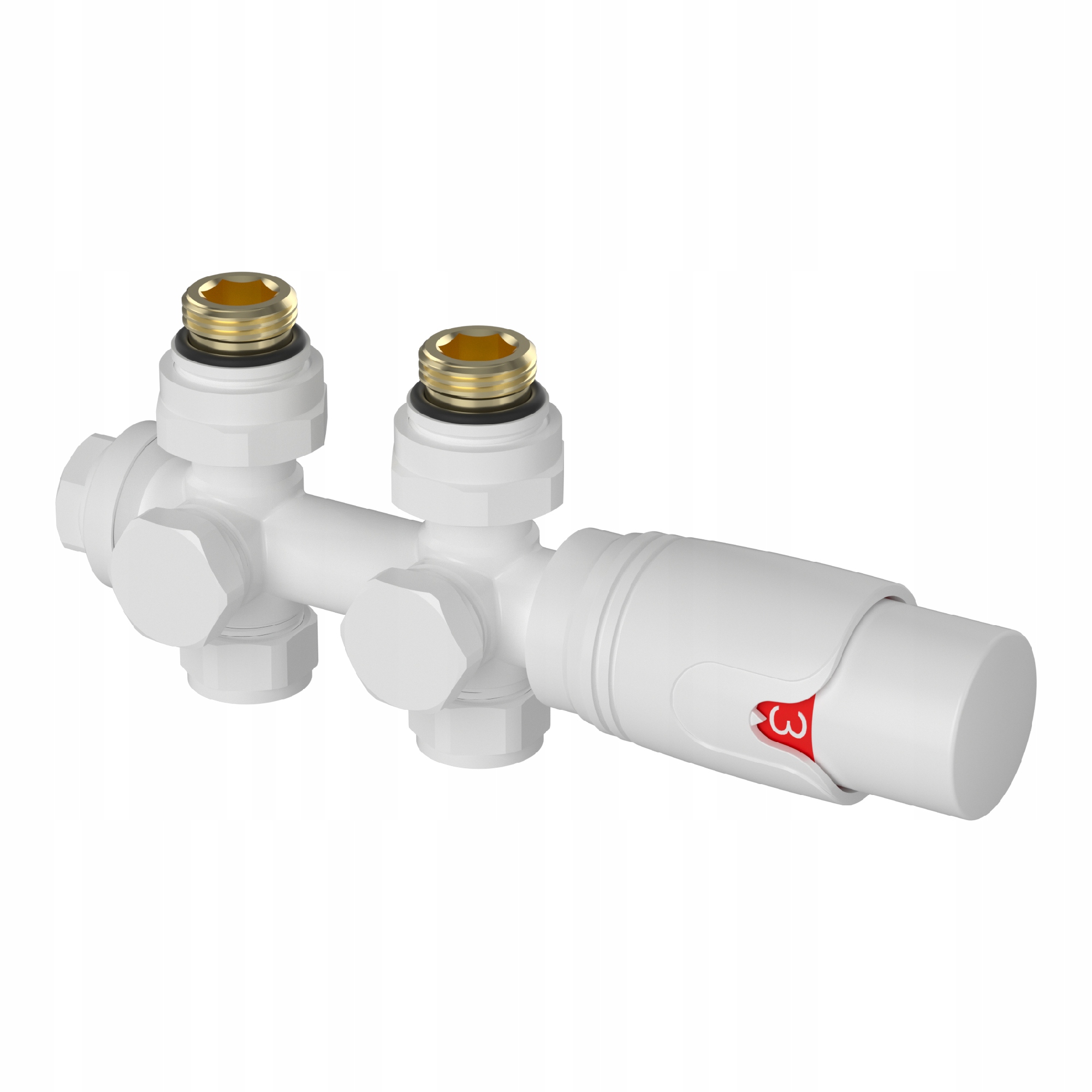Spojka a termostatický ventil Bílý Multiblock 50 mm