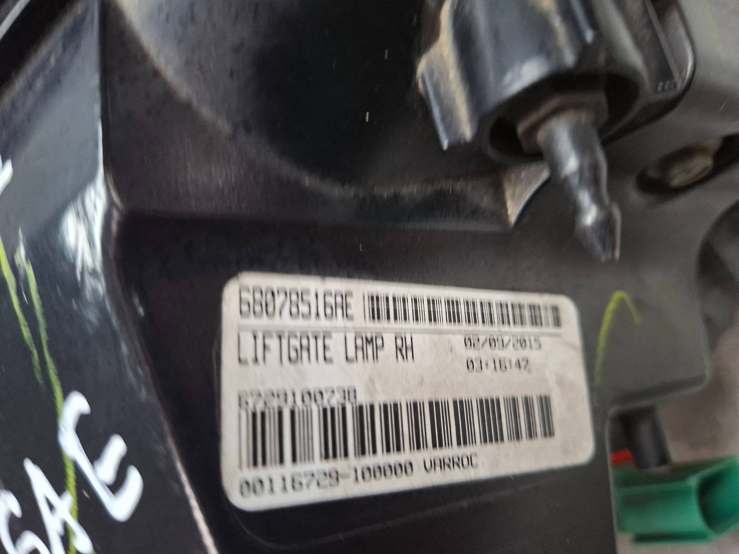 light rear right 68078516AE FIAT FREEMONT 2011