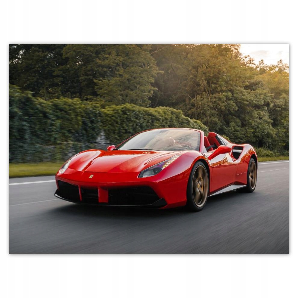 

Plakat 40x30 Czerwone Ferrari Droga
