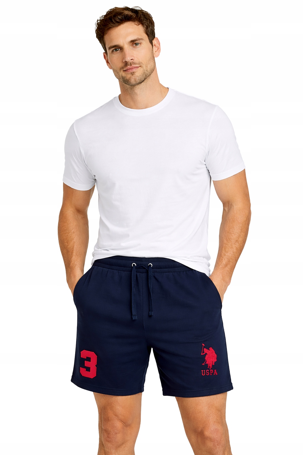 U.s. Polo Assn. Pánské Šortky MUP3355-L45 bavlněné, tmavě modré, krátké