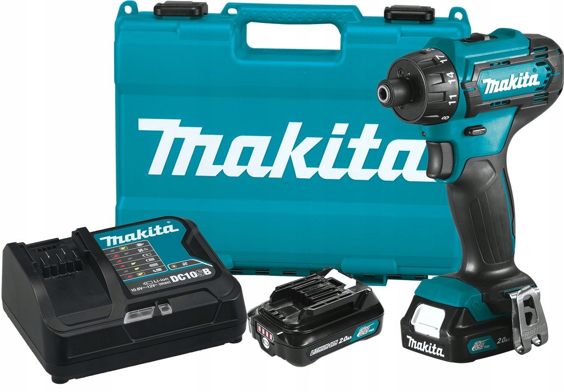 Makita Wiertarko-wkrętarka akumulatorowa 12V 2x2,0Ah DF033DSAE