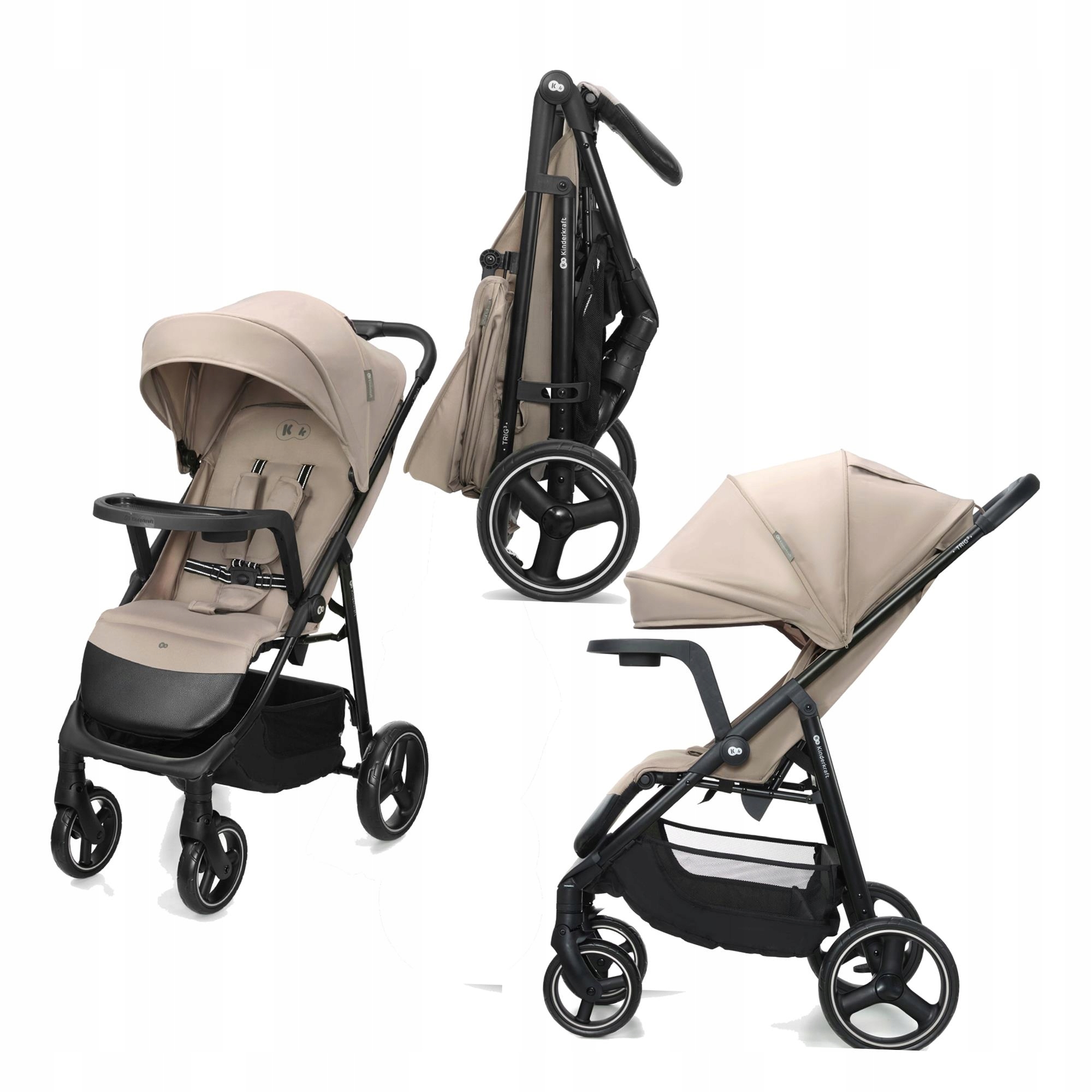Kinderkraft Wózek Spacerówka Trig 3 Tray Dla Dziecka Do 22KG Tacka