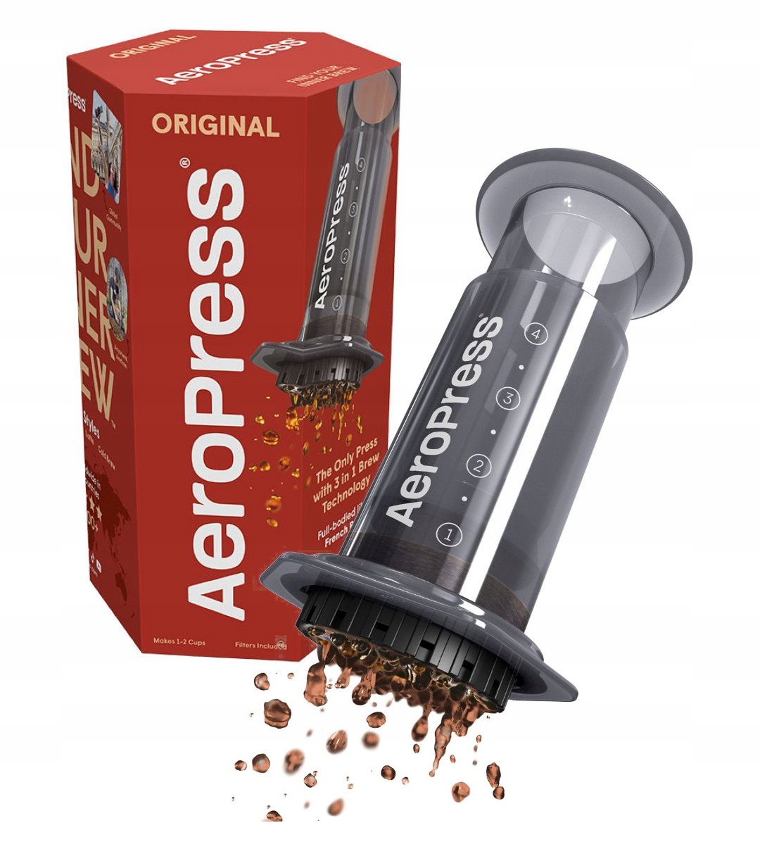 Zaparzacz do kawy AeroPress Original 250 ml z filtrami