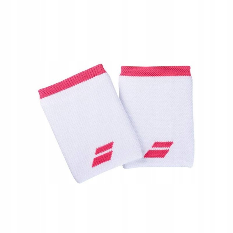 Frotki Na Rękę Babolat Logo Jumbo Wristband White/red