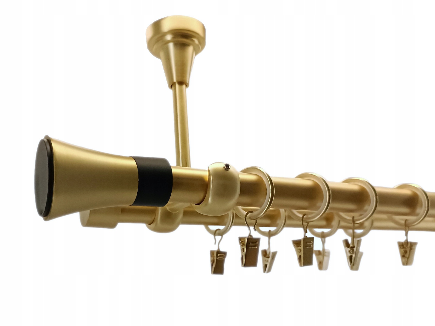 Garnýž Strop 19+19 Zlato Mat 180cm Trapéz