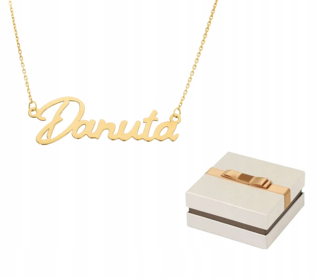 Zlato 585 Zlatý náhrdelník Jméno Danuta 14 karátů ZN35