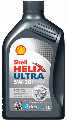 SHELL HELIX ULTRA ECT C3 5W30 API SN DPF 9L Model Helix Ultra ECT C3