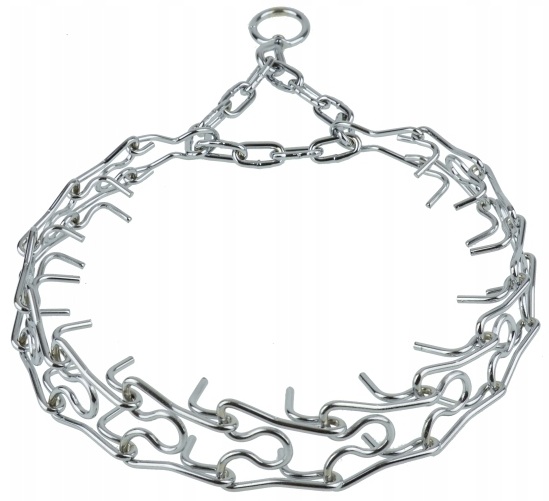 Levně Ostnatý Obojek pro psa Velikost 5 Ocelová Chromovaná 60 cm – Champion Polsko