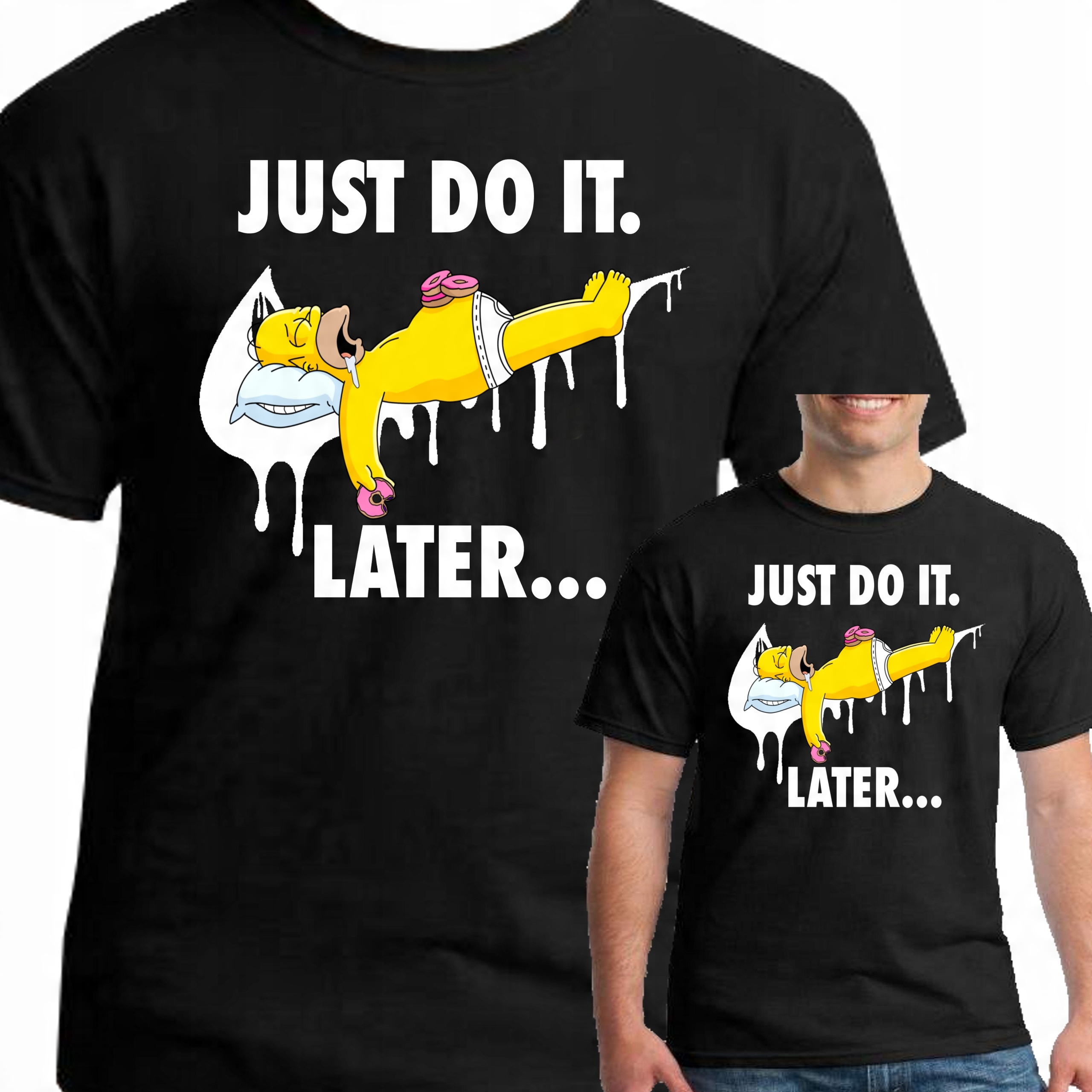 

Koszulka Simpsons Homer Just Do It XXL 0790 Czarna