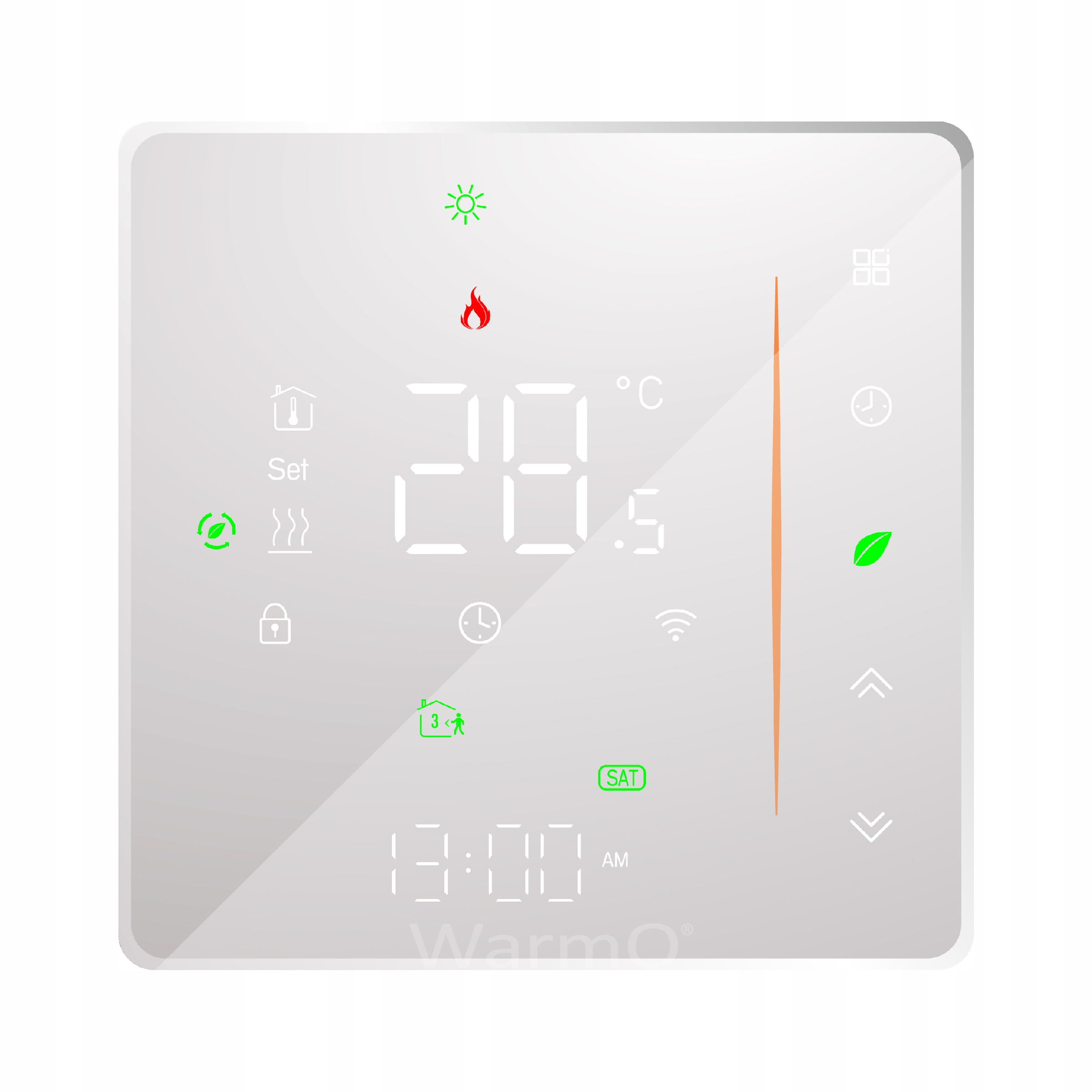 Regulátor Teploty WarmO B60w Wifi Termostat Biely podlahové vykurovanie