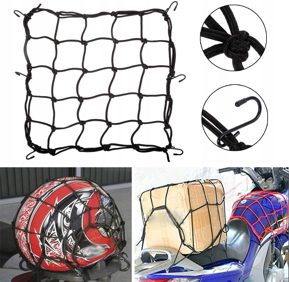 SIATKA BAGAŻOWA MOTO KASK MOTOR MOTOCYKL PAJĄCZEK Producent inny