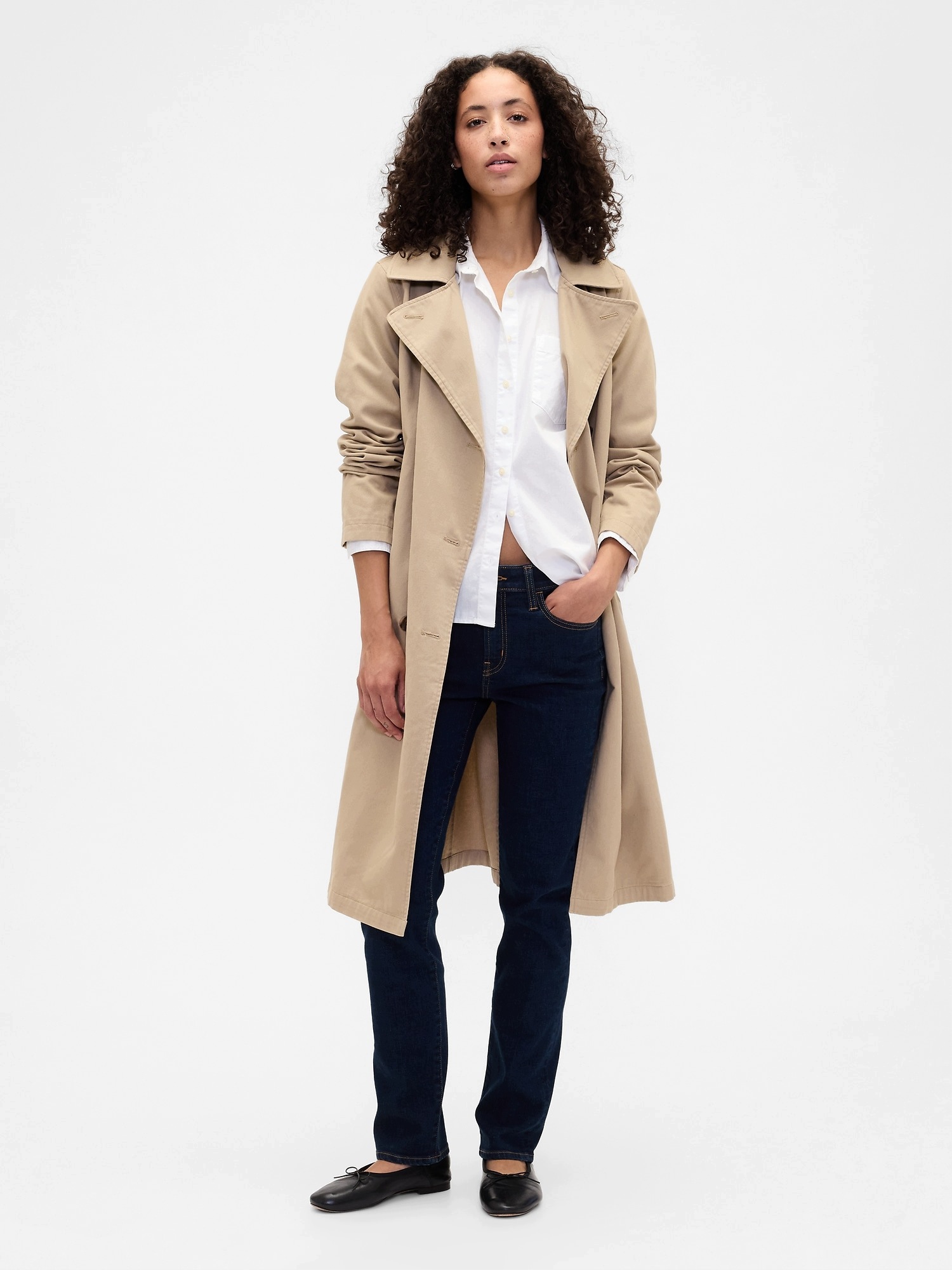 Gap Džíny Mid Rise Classic Straight