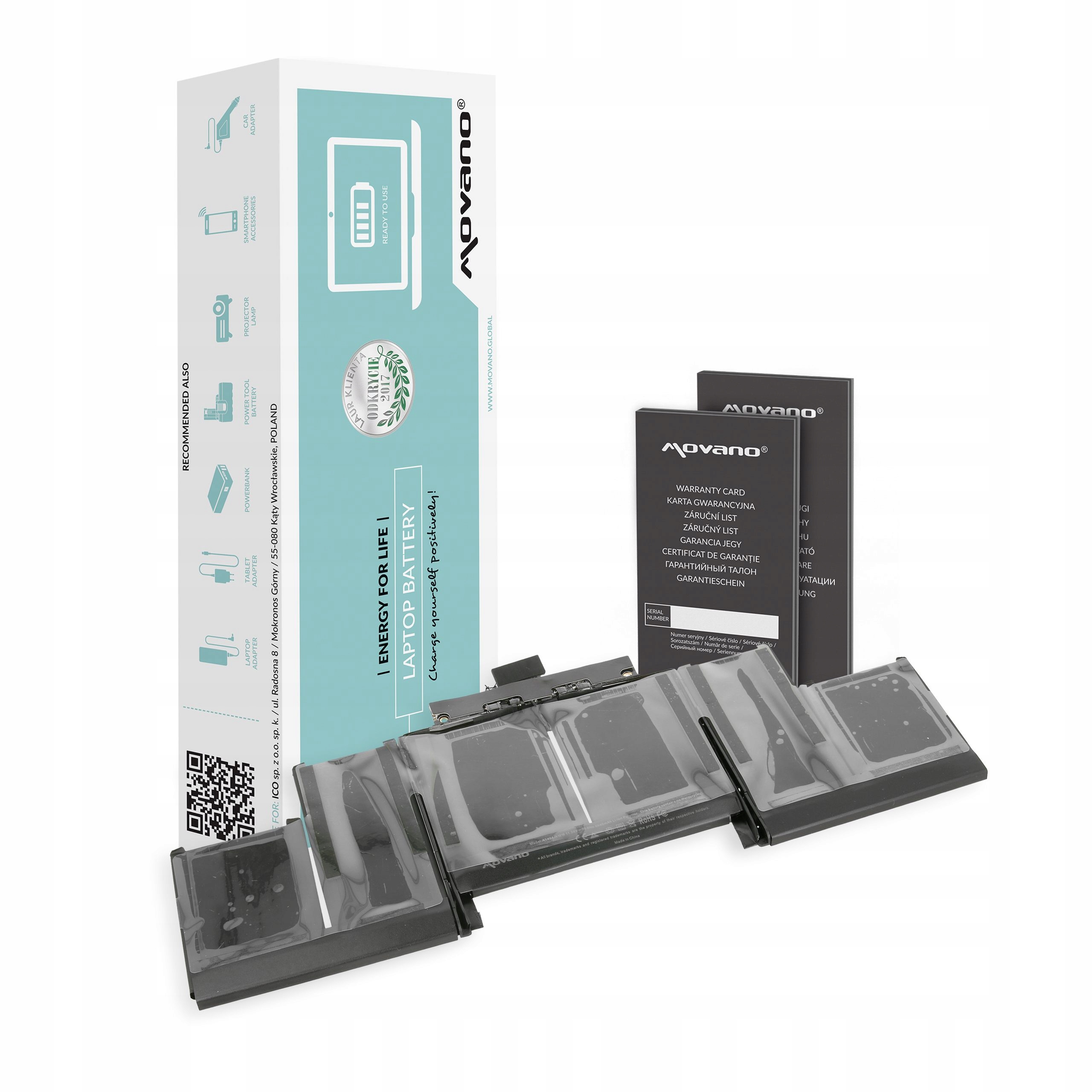 Batéria Movano pre Apple MacBook Pro A1398 15"