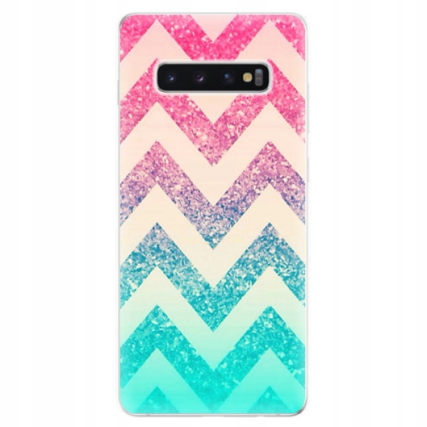 Silikonowe etui iSaprio Zig-Zag do Samsung Galaxy S10+