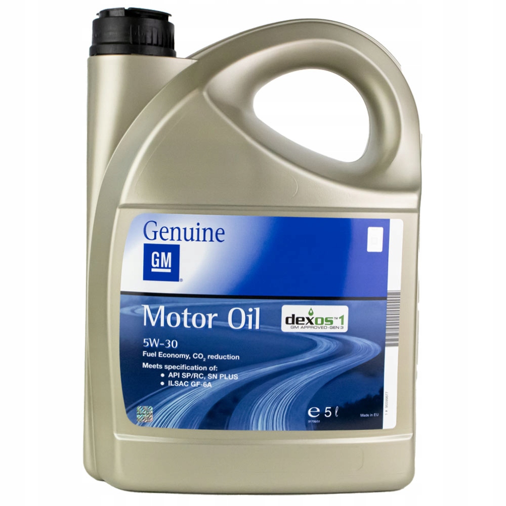 Gm Genuine Motor Oil Dexos1 Gen3 5w30 5L olej silnikowy Oem Opel