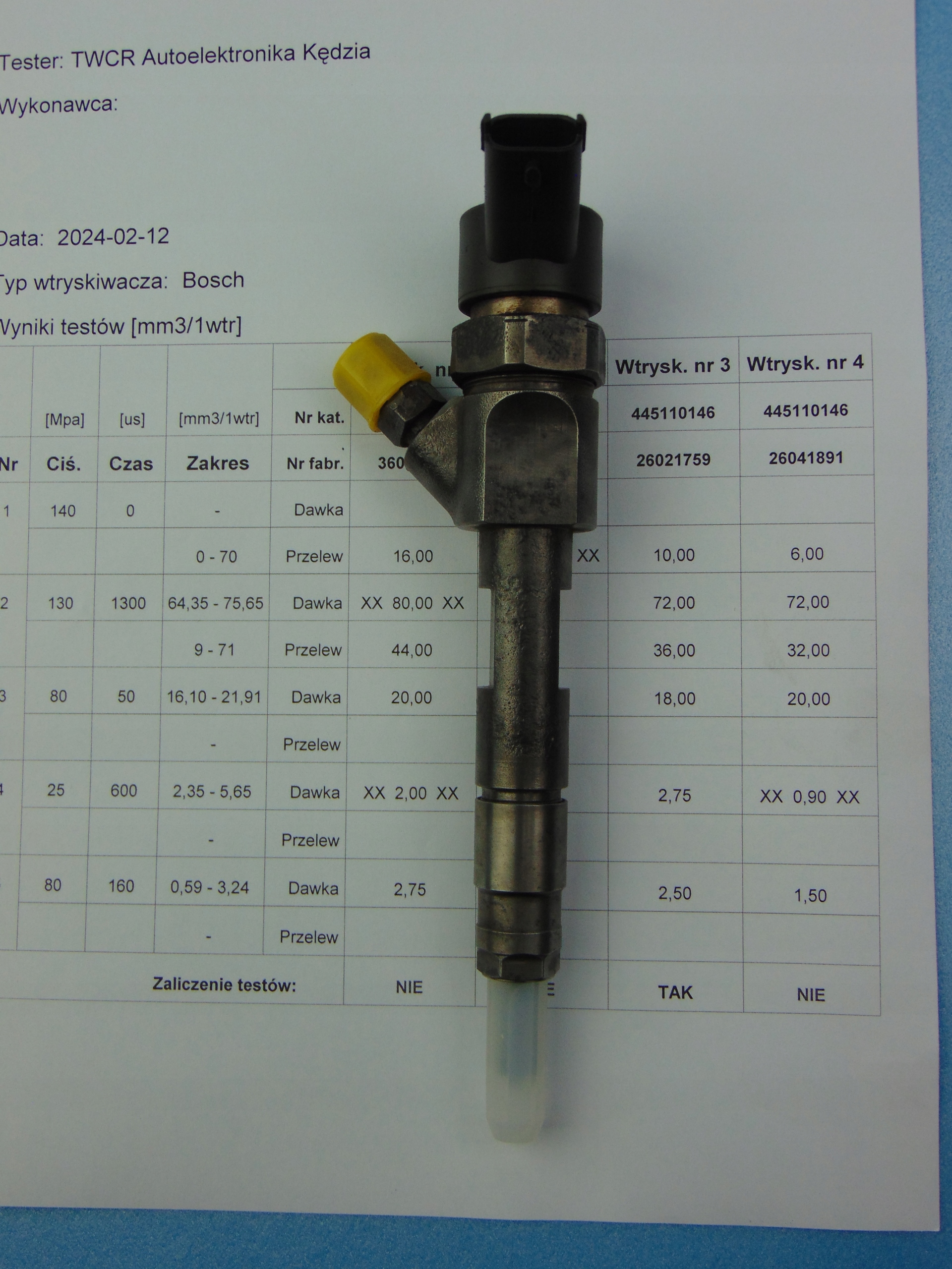 injector 1,9DCI 0445110146 0445110021 Sprawdzony!!! warrenty!!