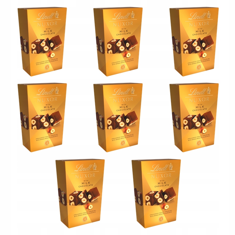 Lindt Nuxor Milk 150g X8