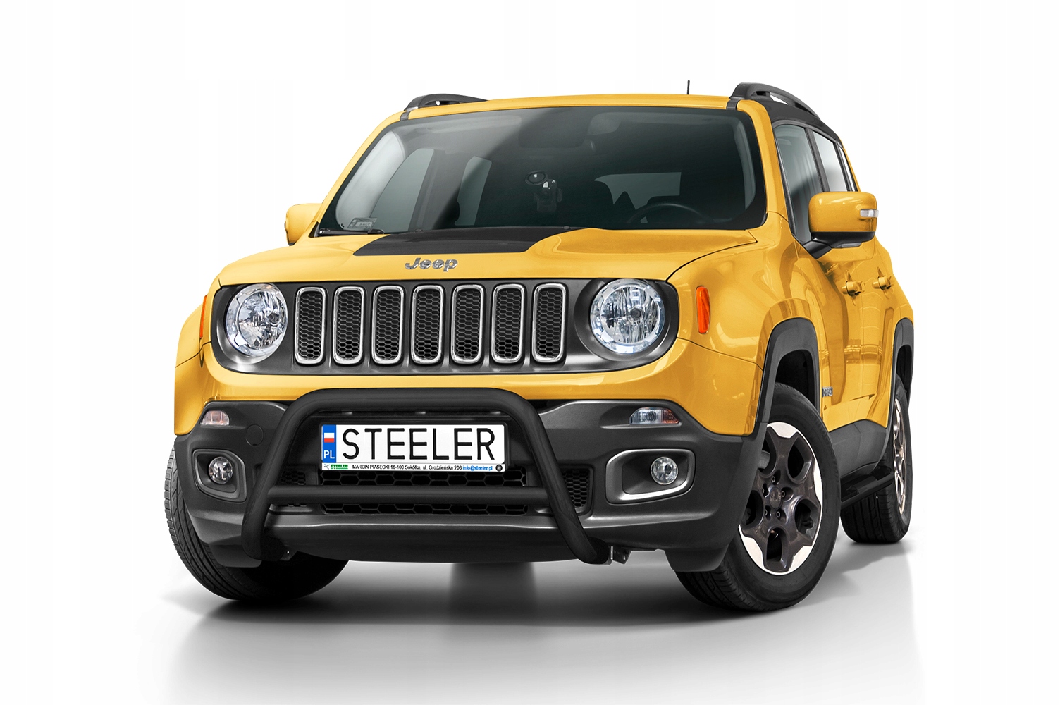 Orurowanie z poprzeczką CZARNE - Jeep Renegade z HOMOLOGACJĄ!
