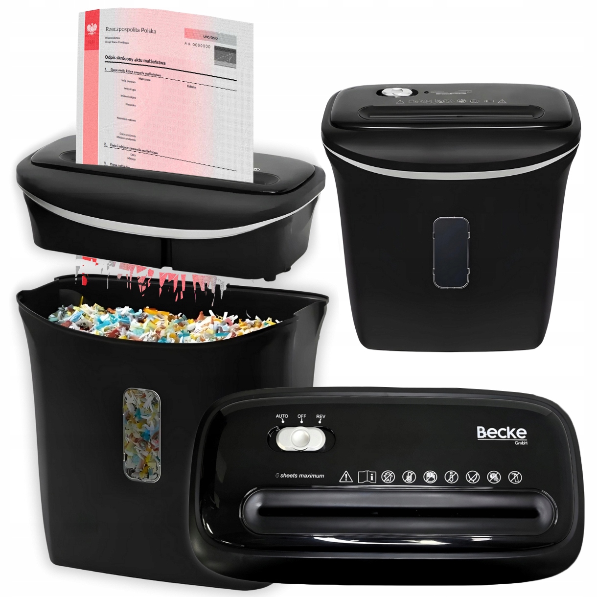 Niszczarka Becke P-4 12 l