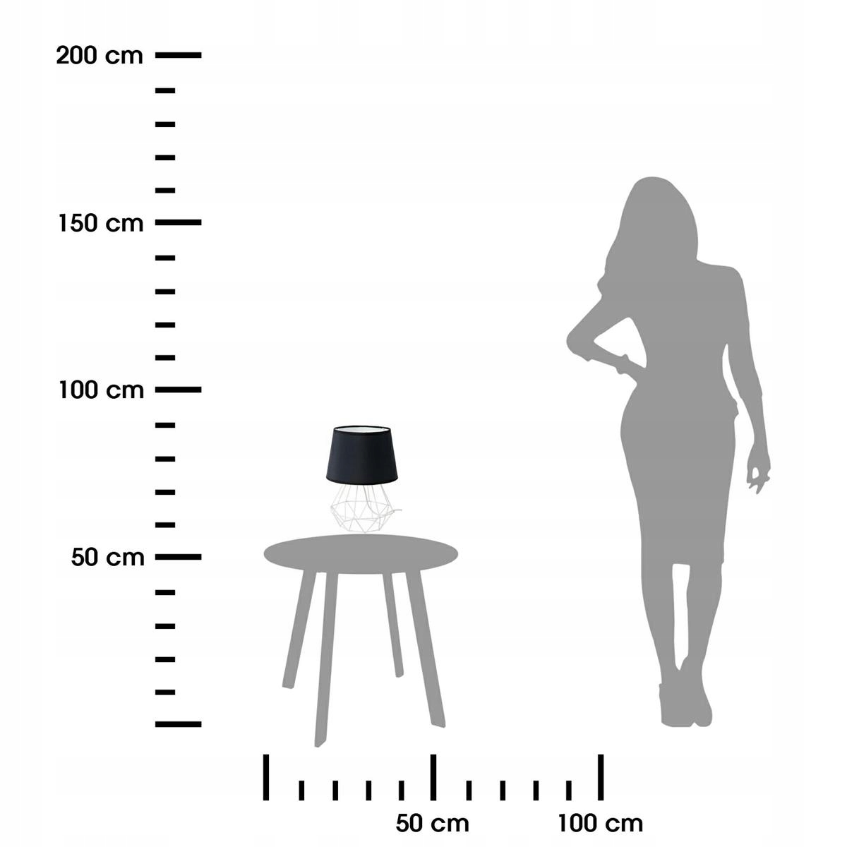 Lampka nocna biurkowa stołowa Led salon czarna Kod producenta 5907600418424