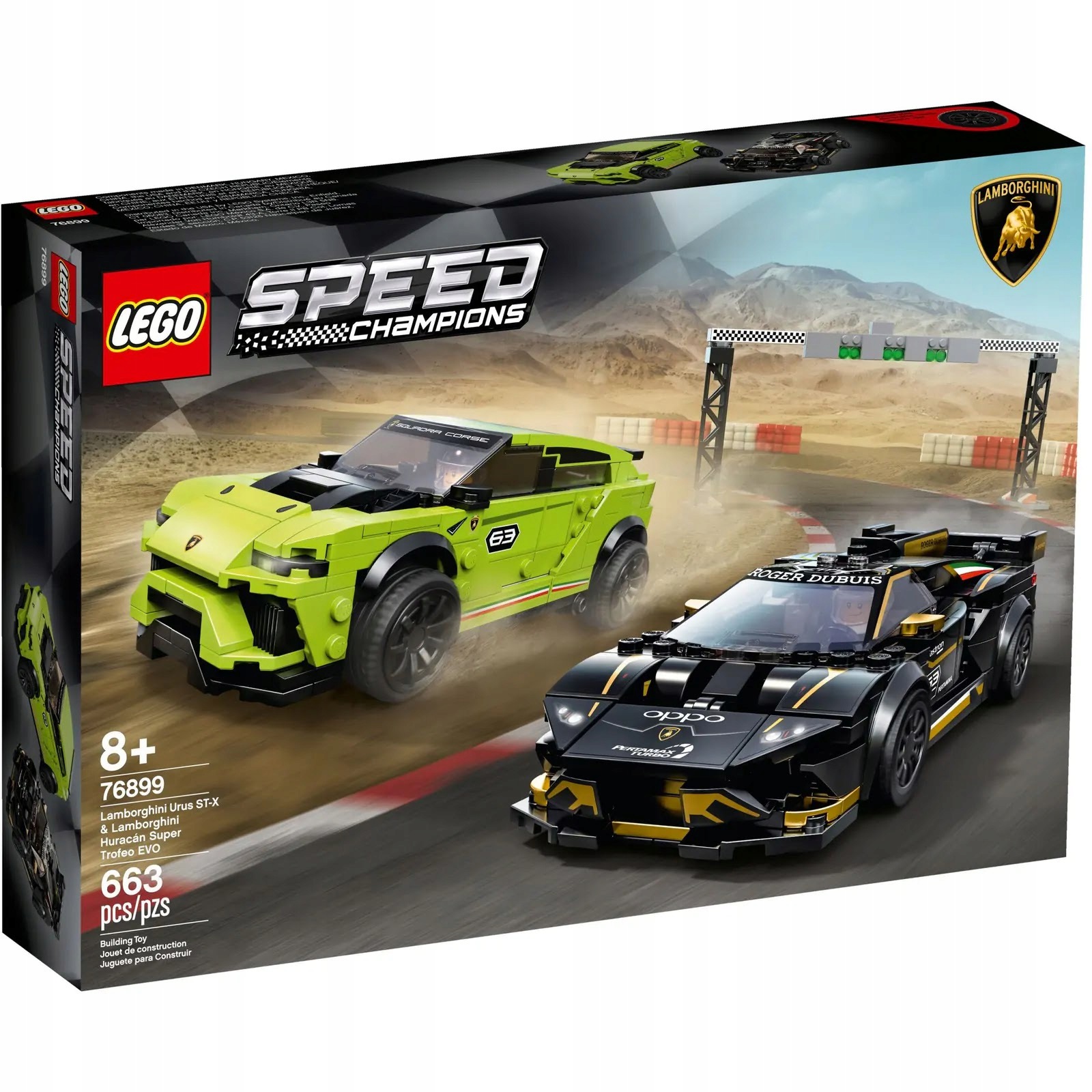 Lego Speed Champions 76899 Lamborghini Urus St-x a Huracán Trofeo Evo
