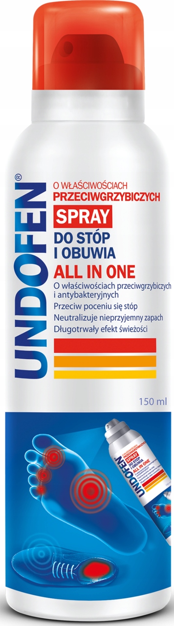 Undofen Sprej Na Nohy A Obuv Protiplísňový All In One 150 ML