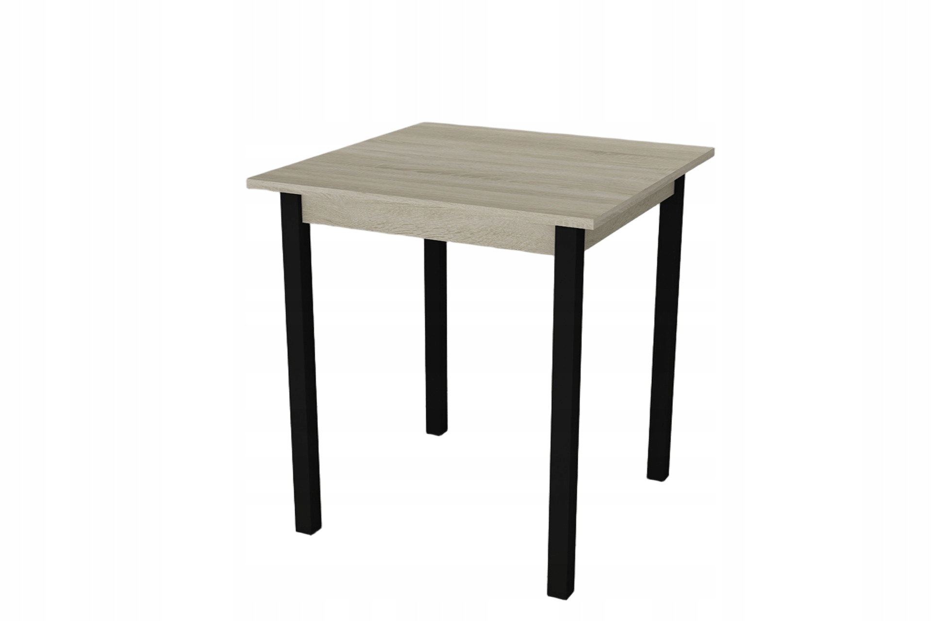 Kuchyňský stolek Diego 75x80x80 černý/sonoma, obdélníkové nohy, Smart Regaly