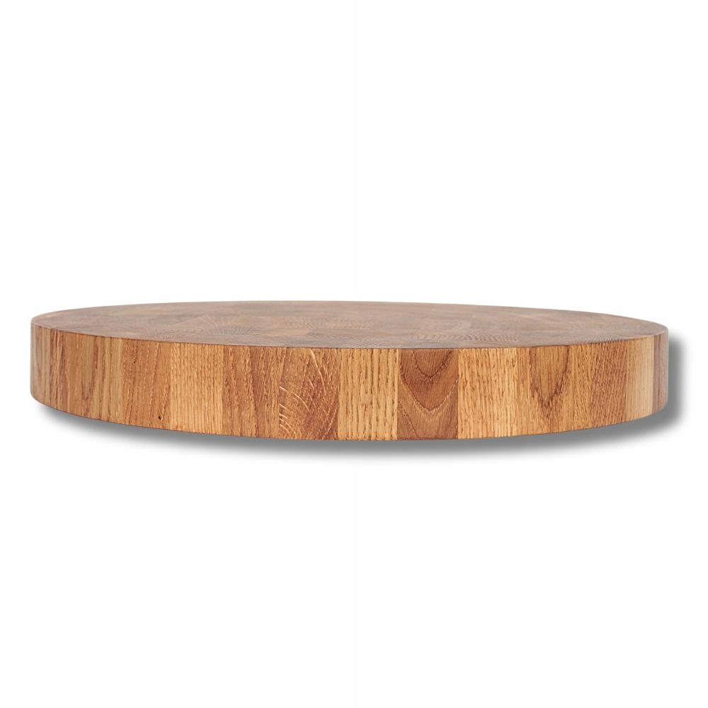 Dřevěná krájecí deska na servírování, kulatá, průměr 35 cm