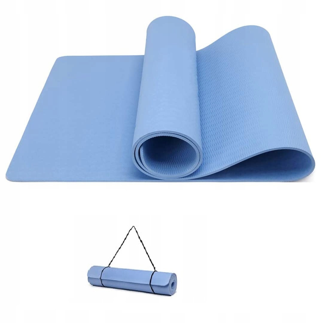Good Nite Mata Do Ćwiczeń Jogi Treningowa Fitness 183 x 61x 0,6 CM Pasek